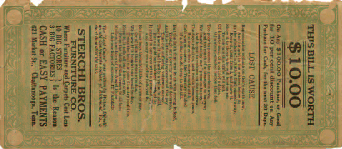 Sterchi Adv note